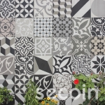 Patchwork - tông đen trắng